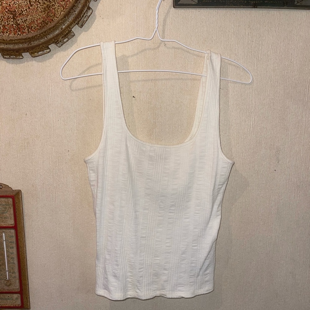 American Eagle White Tank